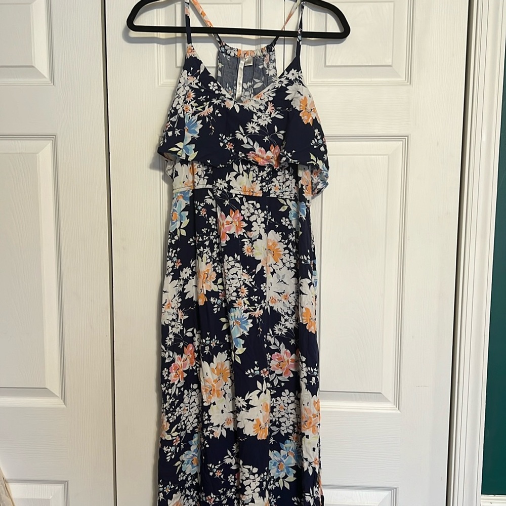 floral maxi dress